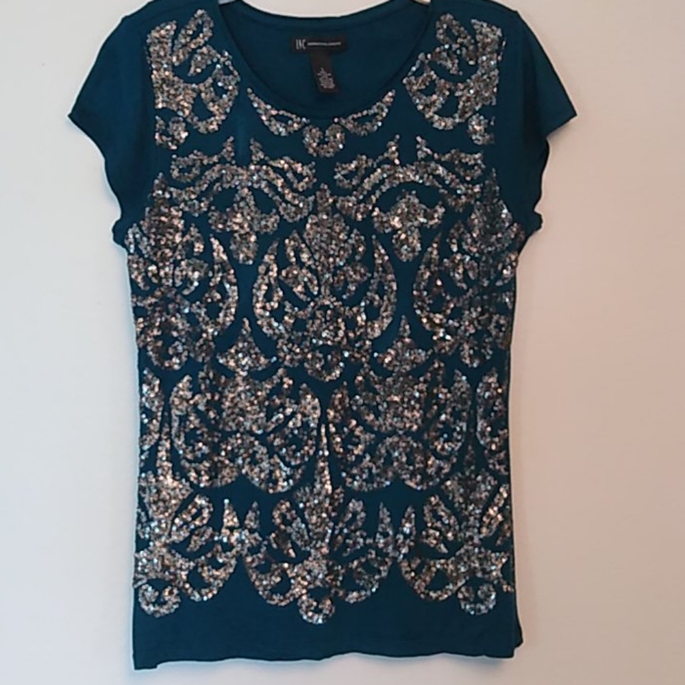 INC International Concepts Sequin T-shirt